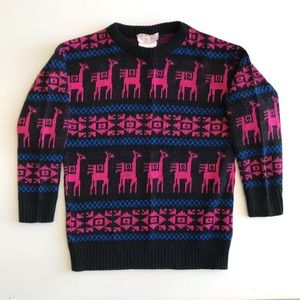 Knitcraft Canada Children's 90s Pullover Knit Sweater Vtg Pink Alpaca Pattern